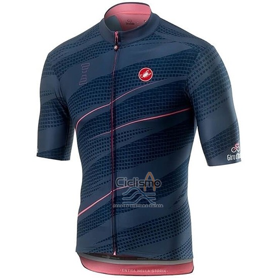 Giro d'Italia Ropa Ciclismo Culotte Corto 2019 Hombre Mangas Cortas APagado Azul